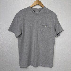Mugsy T-Shirt Men Medium M Thick Gray Viscose Cotton Spandex Short Sleeve Pocket